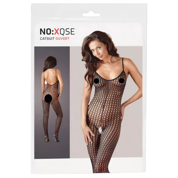 NO:XQSE - Open Net Bodysuit (Black) - M/L