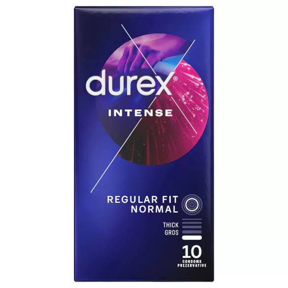Durex Intense - ribbed and dotted condoms (10 pcs)