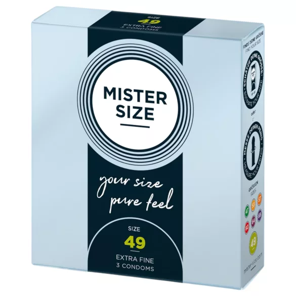 Mister Size Ultra-Thin Condoms - 49mm (3-Pack)