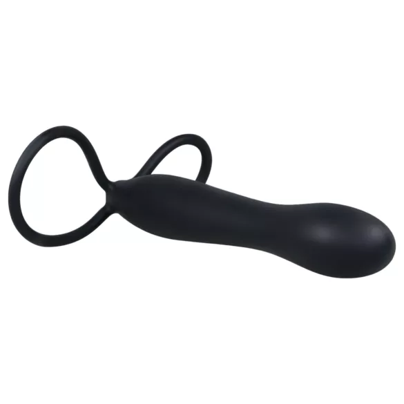 You2Toys - Black Special Anal Dildo & Cock Ring Combo