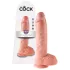 King Cock 10 Large Dildo with Balls (25 cm, Flesh-Toned)"