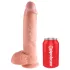King Cock 10 Large Dildo with Balls (25 cm, Flesh-Toned)"