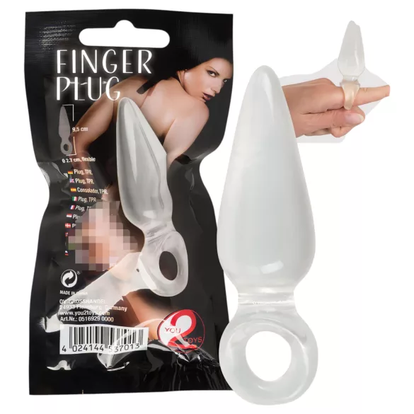 You2Toys - Finger Plug - finger anal plug (transparent)