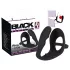 Black Velvets - anal dildo with penis and testicle ring (black)