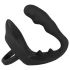 Black Velvets - anal dildo with penis and testicle ring (black)