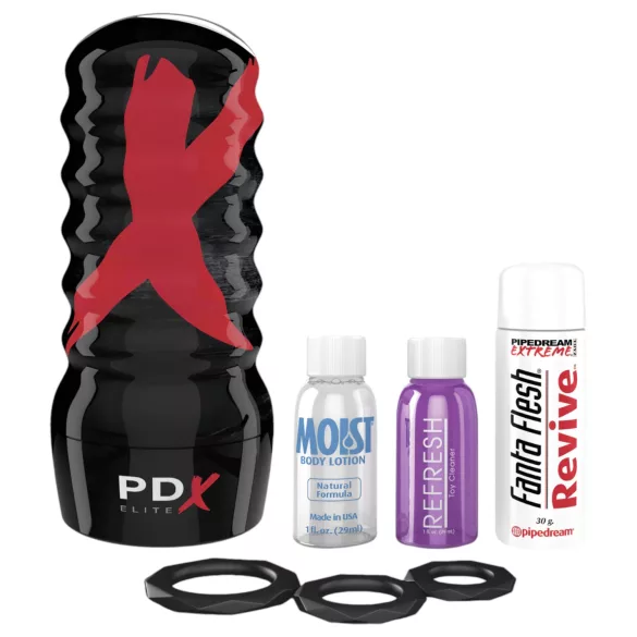 PDX Elite Air-Tight Stroker - Manual Suction (Natural)