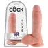 King Cock 8 Realistic Dildo with Balls (20 cm) - Natural"