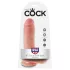 King Cock 8 Realistic Dildo with Balls (20 cm) - Natural"