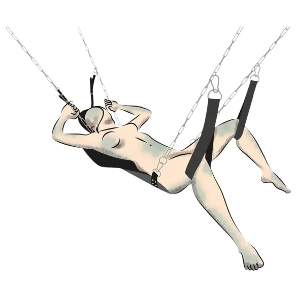 You2Toys Black Love Swing - Intimate Pleasure Harness