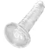 King Cock Clear 6 - suction cup dildo (17.8 cm)"
