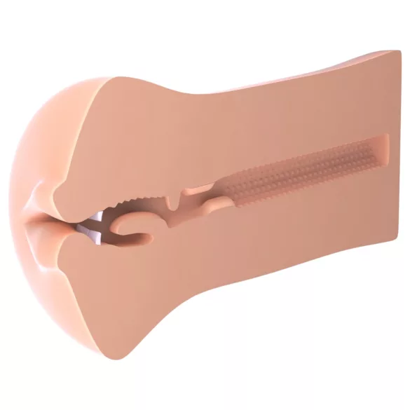 Pipedream - Fuck Me Silly To Go - realistic artificial mouth (flesh-coloured)
