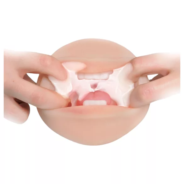Pipedream - Fuck Me Silly To Go - realistic artificial mouth (flesh-coloured)