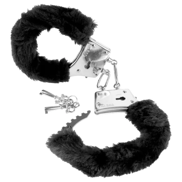 Fetish Fantasy - plush handcuffs (black)