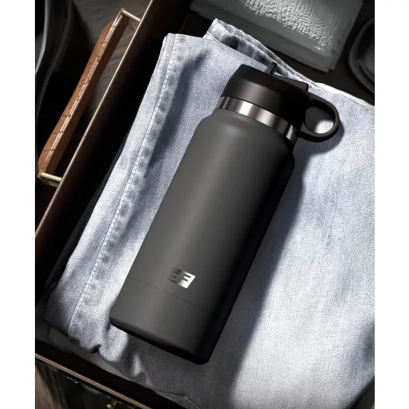 Fuck Flask Secret Delight - realistic vagina in a flask (black-brown)