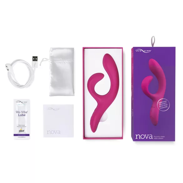 We-Vibe Nova 2 - App-controlled flexible rabbit vibrator (purple)