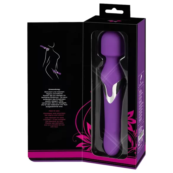 Javida Wand & Pearl - 2-in-1 Massaging Vibrator (Purple)