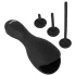 Rebel - glans vibrator with dilator (black)