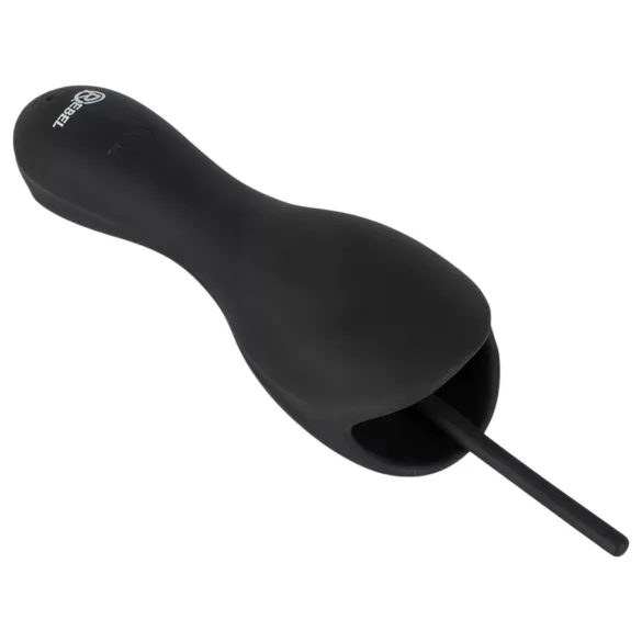 Rebel - glans vibrator with dilator (black)