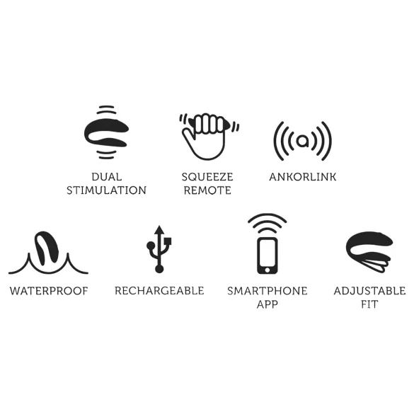 We-Vibe Chorus - App-controlled couple’s vibrator (orange)