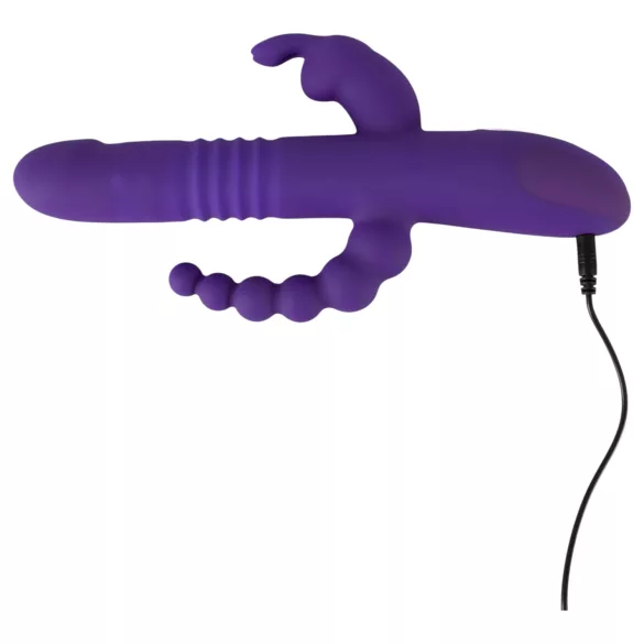 SMILE Triple - rechargeable, triple‑arm rotating-thrusting vibrator (purple)