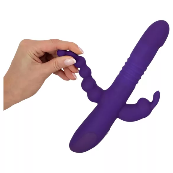 SMILE Triple - rechargeable, triple‑arm rotating-thrusting vibrator (purple)
