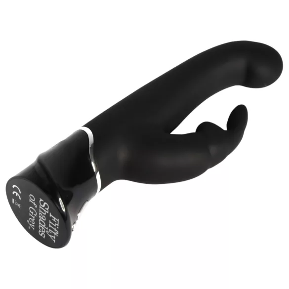 Fifty Shades of Grey Greedy Girl - rabbit vibrator with clitoral arm (black)