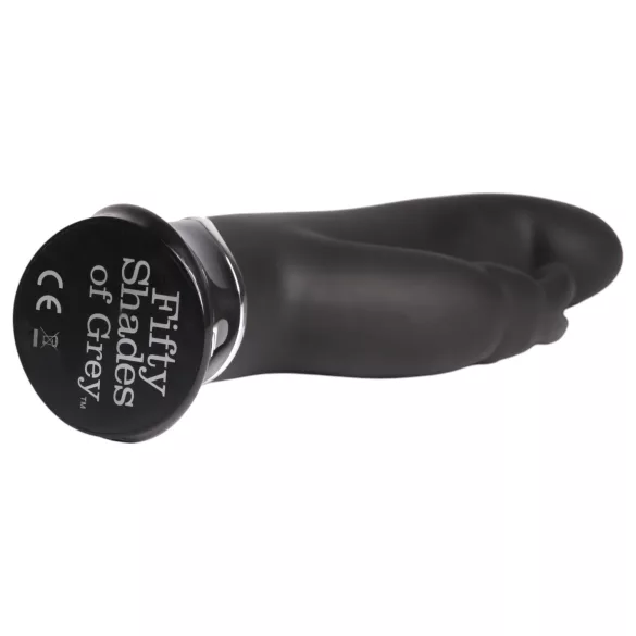Fifty Shades of Grey Greedy Girl - rabbit vibrator with clitoral arm (black)