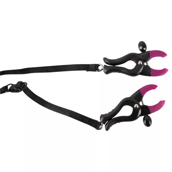 Bad Kitty - Vibrating Panty with Clitoral Clip - Black (S-L)