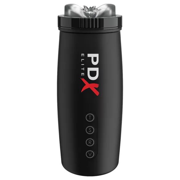 PDX Elite Moto Bator 2 - suction, thrusting male masturbator (black)