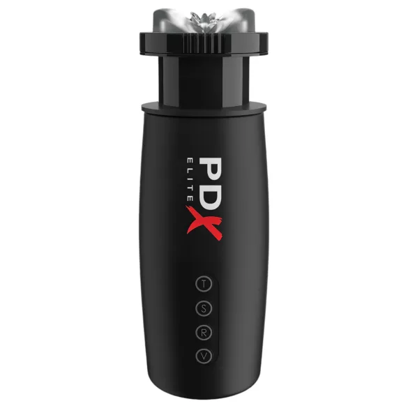PDX Elite Moto Bator 2 - suction, thrusting male masturbator (black)