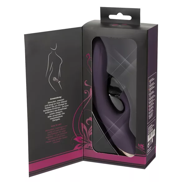 Javida - Waterproof Vibrator with Clitoral Suction (Purple)