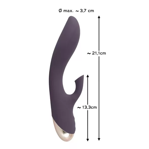 Javida - Waterproof Vibrator with Clitoral Suction (Purple)