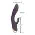 Javida - Waterproof Vibrator with Clitoral Suction (Purple)