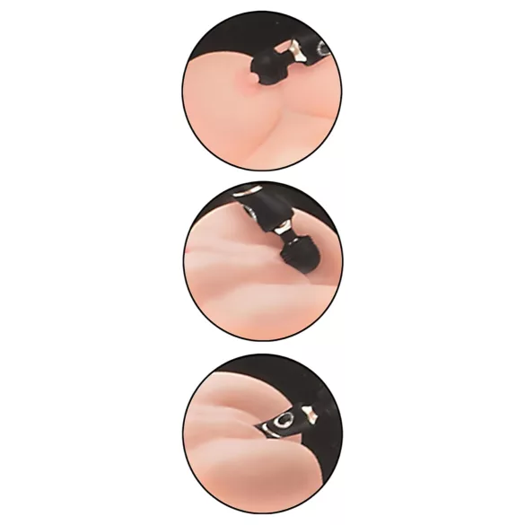 Cleopatra Wand - rechargeable massaging vibrator (black)