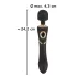 Cleopatra Wand - rechargeable massaging vibrator (black)