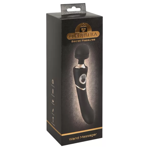 Cleopatra Wand - rechargeable massaging vibrator (black)