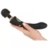 Cleopatra Wand - rechargeable massaging vibrator (black)