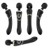 Cleopatra Wand - rechargeable massaging vibrator (black)