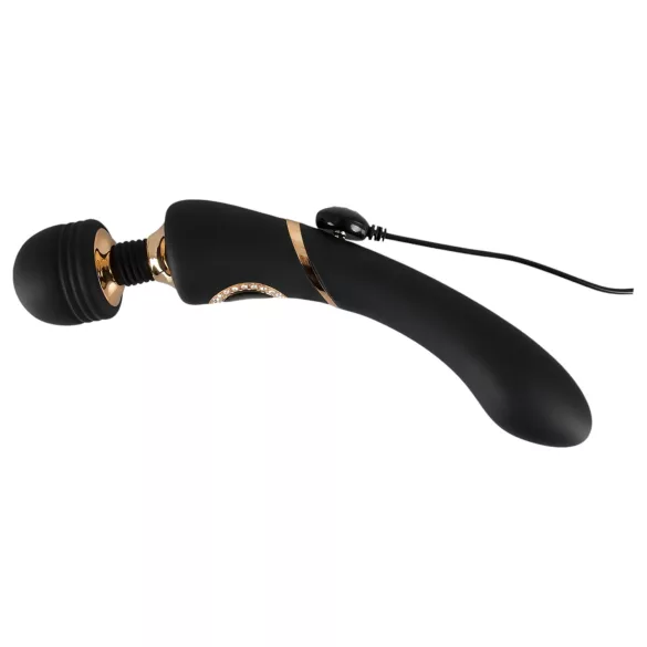 Cleopatra Wand - rechargeable massaging vibrator (black)