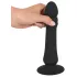 Black Velvets - rechargeable thrusting anal vibrator (black)