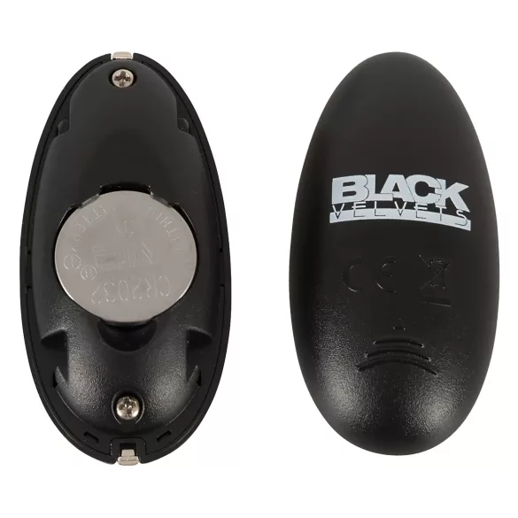 Black Velvets - rechargeable thrusting anal vibrator (black)
