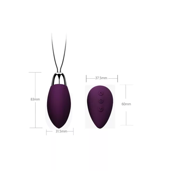 Cotoxo Fire 2 - wearable remote‑controlled vibrating egg (purple)