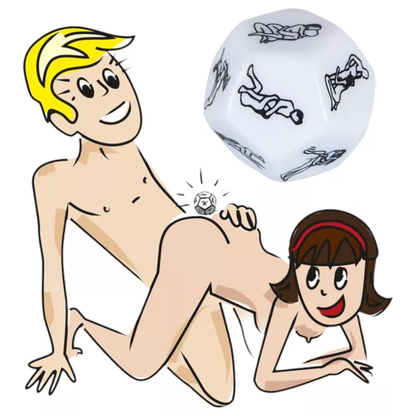 12-Sided Erotic Dice - White