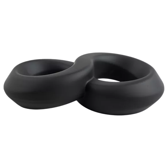 Pulselock Taur - double penis and testicle ring (black) - 20 mm