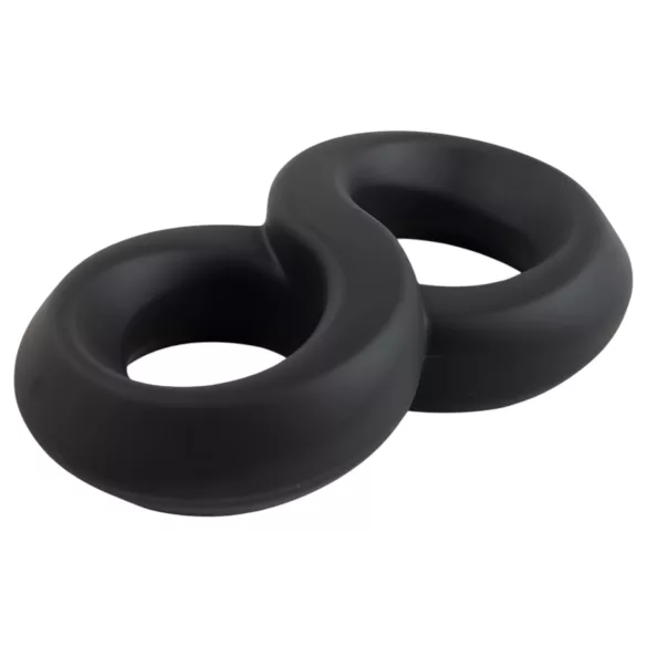 Pulselock Taur - double penis and testicle ring (black) - 20 mm