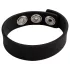 Pulselock Forge - adjustable snap‑fastening silicone cock ring (black) - 200 mm