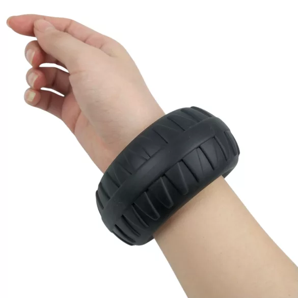 Pulselock Oak - extra-thick silicone cock ring (black) - 40 mm