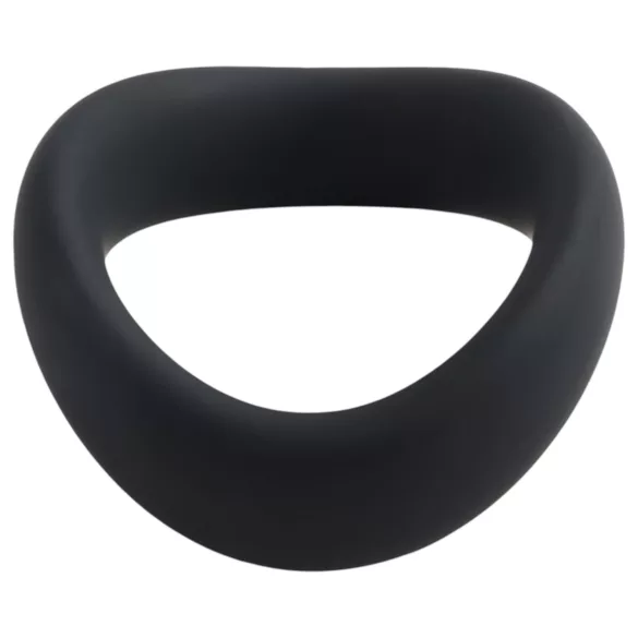 Pulselock Cocktura - twisted silicone cock ring (black) - 50 mm