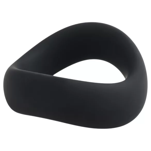 Pulselock Cocktura - twisted silicone cock ring (black) - 50 mm