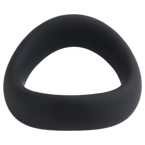 Pulselock Cocktura - twisted silicone cock ring (black) - 50 mm